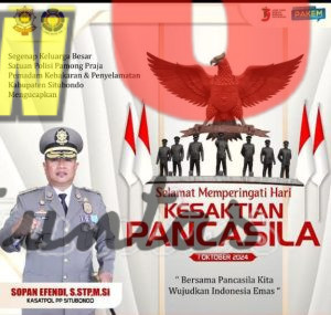 Memperingati Hari Kesaktian Pancasila, Satuan Polisi Pamong Praja Situbondo Mengajak Masyarakat Bersatu