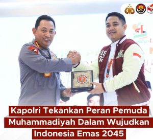 Kapolri Ajak Pemuda Muhammadiyah Berperan dalam Mewujudkan Indonesia Emas 2045